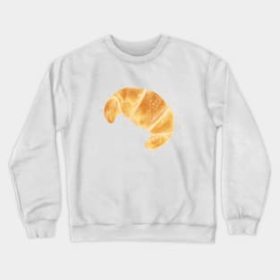 Tasty Croissant, watercolor art Crewneck Sweatshirt